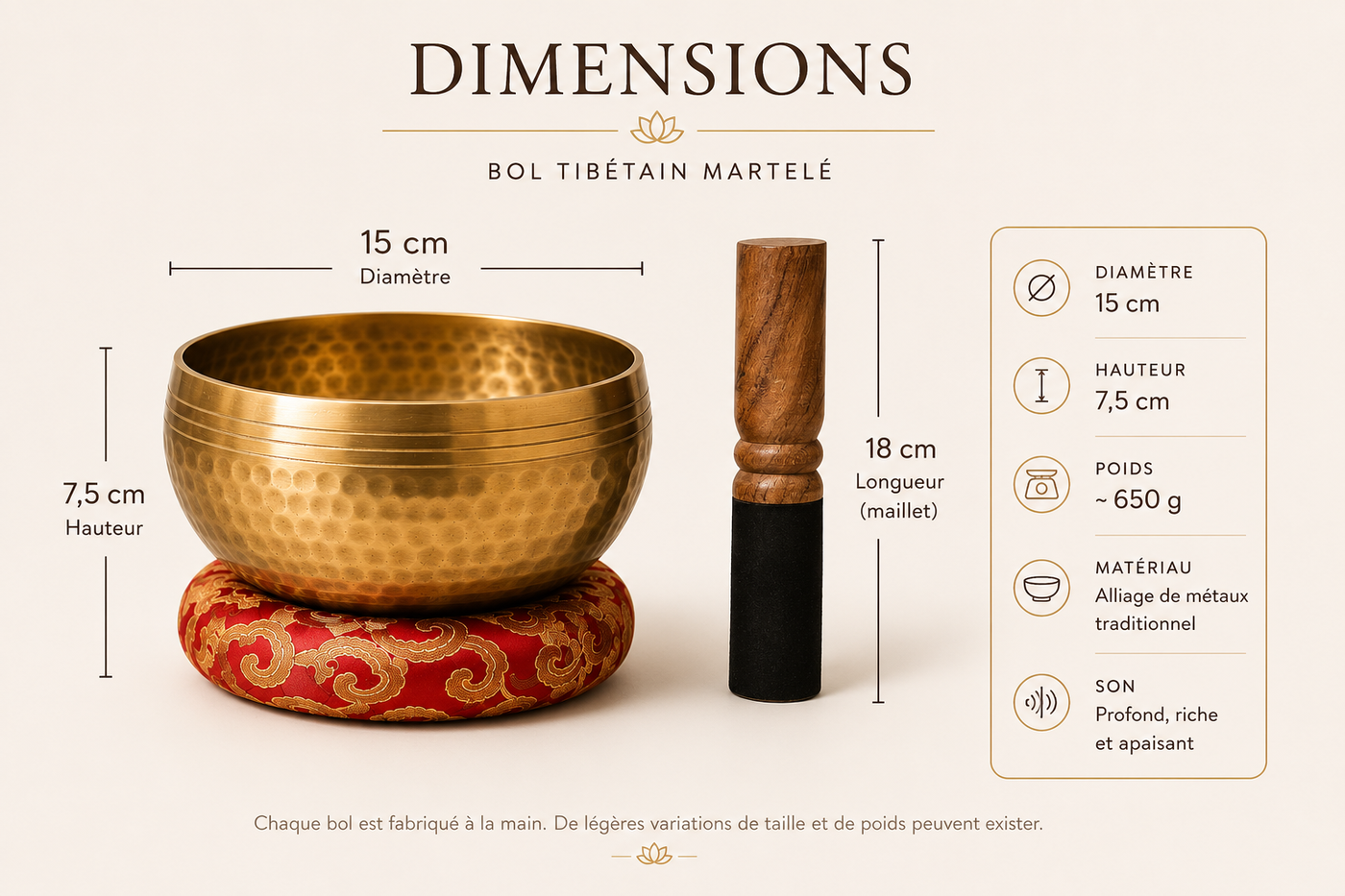 bol tibetain martelé 15cm.png Dimensions avec un schéma propre