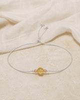 Bracelet Citrine ajustable vu dans son ensemble