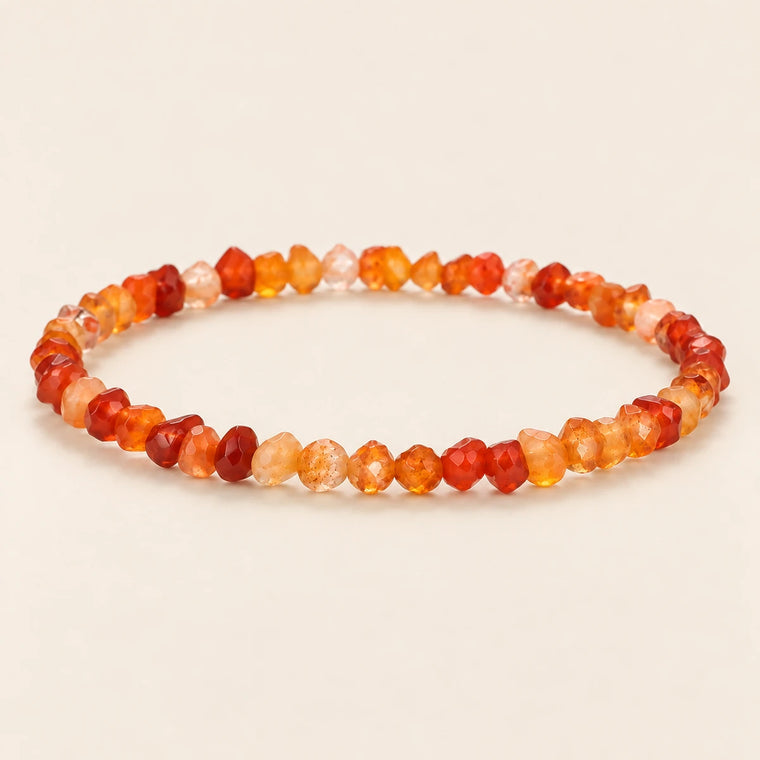 Bracelet en éclats irréguliers de Cornaline