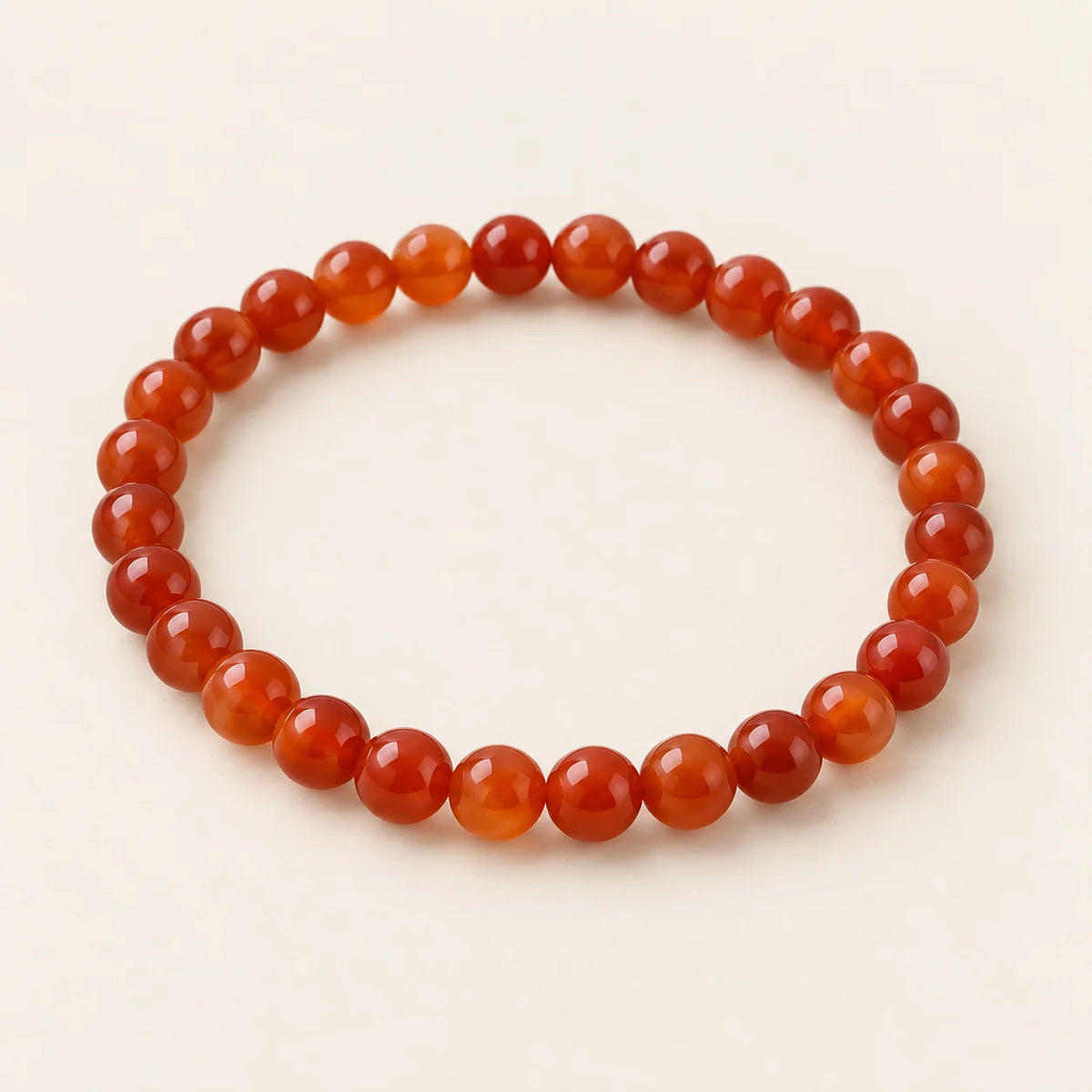 Bracelet en perles rondes de Cornaline