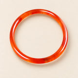 Bracelet jonc Cornaline rigide vu dans son ensemble